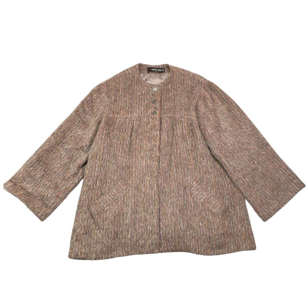 Vintage 70s Fendi 365 Designer Fluffy Short Coat